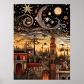 Celestial Sky Boho Poster (Voorkant)