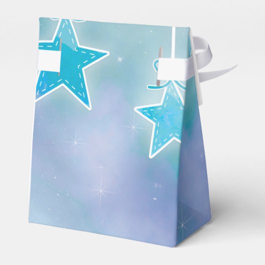 Celestial Sky Galaxy Baby shower Favor Boxes Bedankdoosjes (Achterkant)