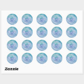 Celestial Sky Galaxy Baby shower Favor Stickers (Vel)