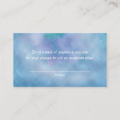 Celestial Sky Galaxy Baby shower Luier Raffle Informatiekaartje (Achterkant)