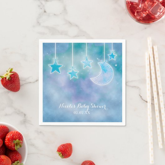 Celestial Sky Galaxy Cosmic Baby shower servetten (Insitu)