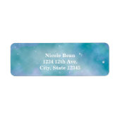 Celestial Sky Galaxy Cosmic Matching Baby shower Etiket (Voorkant)
