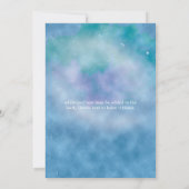 Celestial Sky Galaxy Moon & Stars BABY SHOWER Kaart (Achterkant)