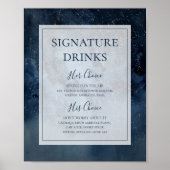 Celestial Sky met Drink Lijst Poster (Voorkant)