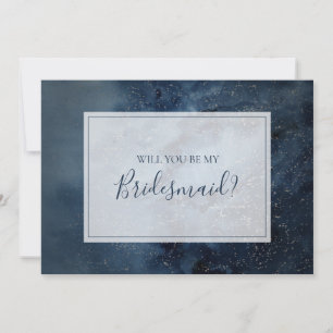 Celestial Sky met Lijst Bridesmaid-conceptkaart Kaart
