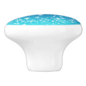 Celestial Sky Moon Sparkle & Stars Waterverf Keramische Knop (Zijkant)