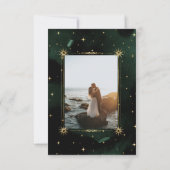 Celestial Smaragd Gouden Maan Foto Opslaan De Datu Kaart (Achterkant)