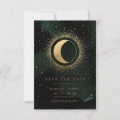 Celestial Smaragd Gouden Maan Foto Opslaan De Datu Kaart (Voorkant)