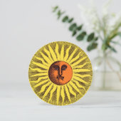  Celestial Smiling Sun Backyard BBQ Party Kaart (Staand voorkant)