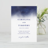 Celestial Southern Cross Crux bruiloft uitnodiging (Staand voorkant)