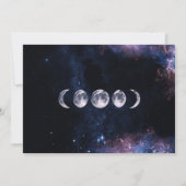 Celestial Space Astronomy Wedding Save the Date Aankondiging (Achterkant)