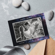 Celestial Space Astronomy Wedding Save the Date