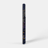 Celestial Space Gold Stars & Moon Monogram Samsung Galaxy Hoesje (Rechterkant)