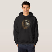 Celestial Space Sun Moon Boho Luna Solar Astronomy Hoodie (Voorkant volledig)