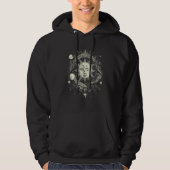 Celestial Space Sun Moon Boho Luna Solar Astronomy Hoodie (Voorkant)