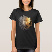Celestial Space Sun Moon Boho Luna Solar Astronomy T-shirt (Voorkant)