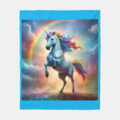 Celestial Spectrum: De boog van de regenboog Eenho Fleece Deken (Voorkant)
