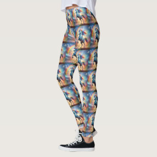 Celestial Spectrum: De boog van de regenboog Eenho Leggings