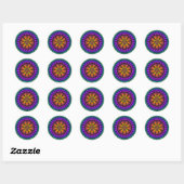 Celestial Sphere Mozaïek Ronde Sticker (Vel)