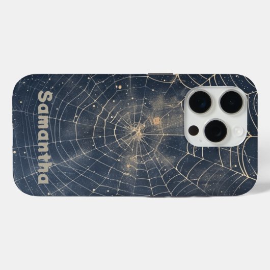 Celestial Spider Web Gothic Sterrennacht Case-Mate iPhone Case (Achterkant (horizontaal))