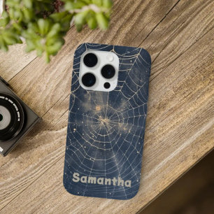 Celestial Spider Web Gothic Sterrennacht iPhone 15 Pro Case