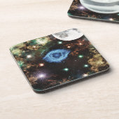 Celestial Spiral Galaxy Nebula Cluster Stars Spark Bier Onderzetter (Linkerzijde)