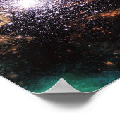 Celestial Spiral Galaxy Nebula Cluster Stars Spark Poster (Hoek)