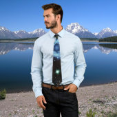 Celestial Spiral Galaxy Nebula Cluster Stars Spark Stropdas