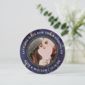 Celestial Spiritueel Gouden Sterren Maan Sterren B Save The Date (Staand voorkant)