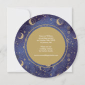 Celestial Spiritueel Gouden Sterren Maan Sterren B Save The Date (Achterkant)