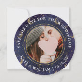 Celestial Spiritueel Gouden Sterren Maan Sterren B Save The Date (Voorkant)