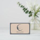 Celestial Spiritueel Moon Stars Astrology elegant Visitekaartje (Staand voorkant)