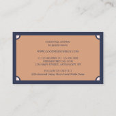 Celestial Spirituele Moon Stars Astrology boho Visitekaartje (Achterkant)