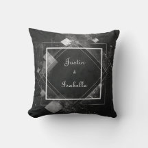 Celestial Splash Geometrische Elegante Zwarte Huwe