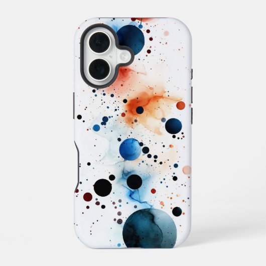 "Celestial Splash" – Waterverf Abstract Hoesje iPhone 16 Hoesje (Achterkant)