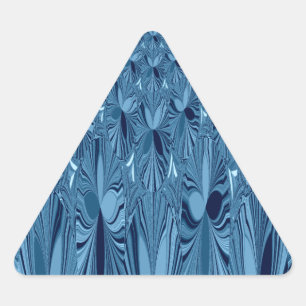 Celestial Splendor: iriserend blauw Roos ontwerp Sticker