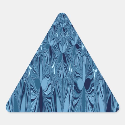 Celestial Splendor: iriserend blauw Roos ontwerp Sticker (Voorkant)