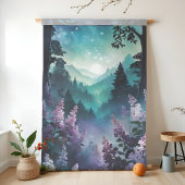 Celestial Spring Dromerig Lila bloemenlandschap Tissuepapier