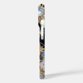 Celestial StainedGlass iPhone Case Moon Stars Gold (Achterkant / Links)