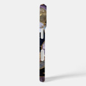 Celestial StainedGlass iPhone Case Moon Stars Gold (Achterkant / Rechts)