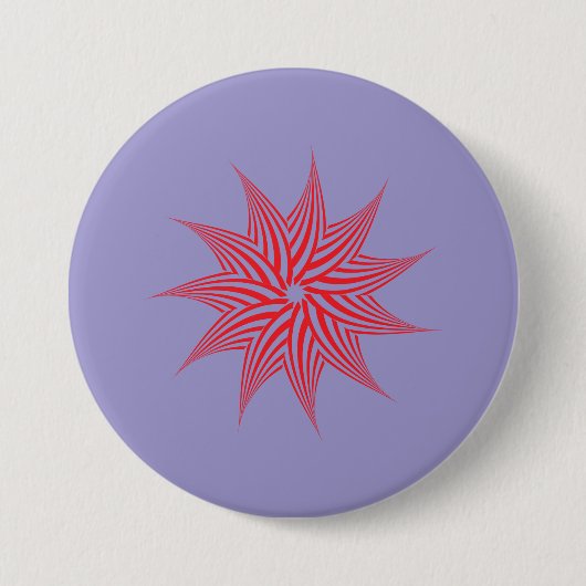 Celestial Star Buttonnen – Shining Emblem Patches Ronde Button 7,6 Cm (Voorkant)