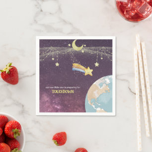 Celestial Star Custom Typography Schattige Eenvoud Servet