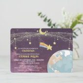 Celestial Star Custom Typography Schattige Unique Kaart (Staand voorkant)