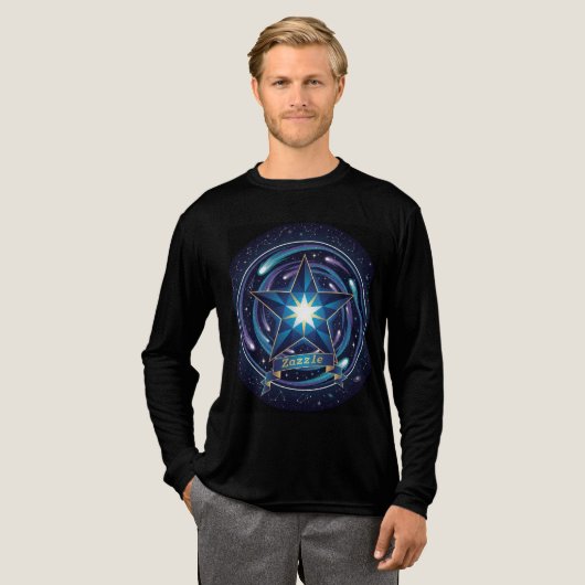 Celestial Star Dream - Cosmic Galaxy Lange Mouwen Tri-Blend Shirt (Voorkant)