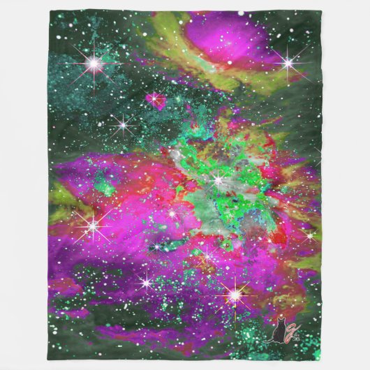 Celestial Star Field Fleece Blanket Deken (Voorkant)