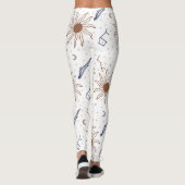 Celestial Star Floral Theme Leggings (Achterkant)