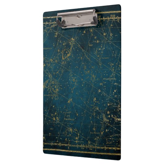 Celestial star map constellation blue gold Melkweg Klembord (Links)