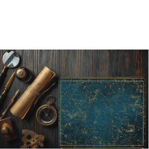 Celestial star map constellation blue gold Melkweg Muismat