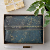 Celestial star map constellation blue gold Melkweg Tissuepapier (Geschenk)