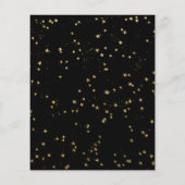 Celestial Star Moon Budget Verjaardag Uitnodiging (Achterkant)